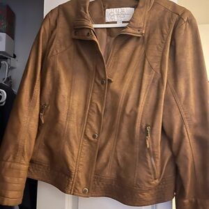 Jessica Simpson Tan Bomber Jacket